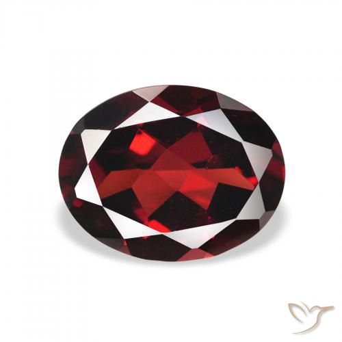 2.19ct Natural Rojo oscuro Granate almandino, Ovalada, VVS-VS