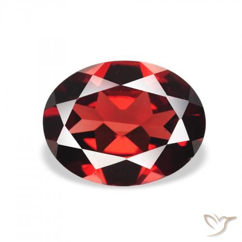 1.84ct Natural Rojo oscuro Granate almandino, Ovalada, VVS-VS