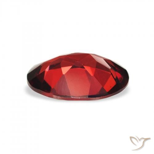 Granate almandino Rojo oscuro natural de 1.84 ct, Ovalada, VVS-VS