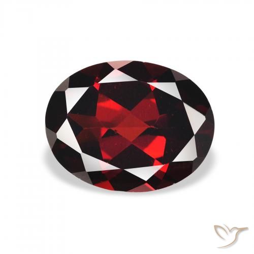 2.07ct Natural Rojo oscuro Granate almandino, Ovalada, VVS-VS