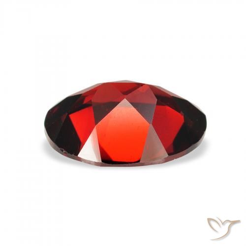 Granate almandino Rojo oscuro natural de 2.07 ct, Ovalada, VVS-VS