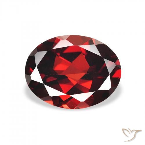 2.09ct Natural Rojo oscuro Granate almandino, Ovalada, VVS-VS