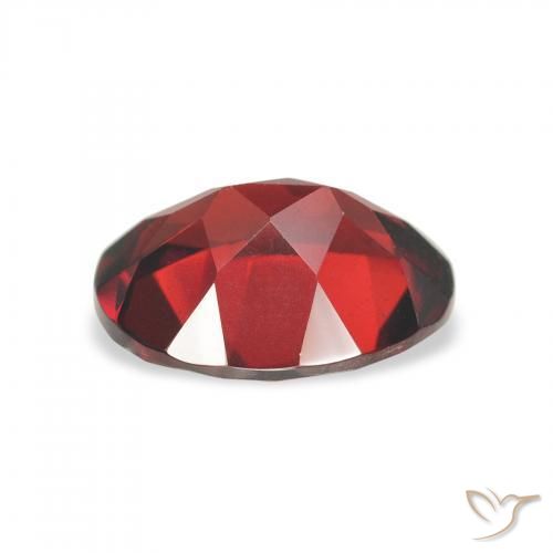 Granate almandino Rojo oscuro natural de 2.09 ct, Ovalada, VVS-VS