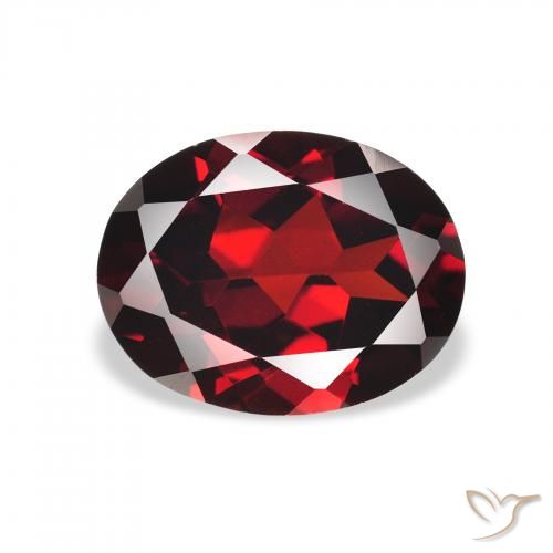 2.28ct Natural Rojo oscuro Granate almandino, Ovalada, VVS-VS