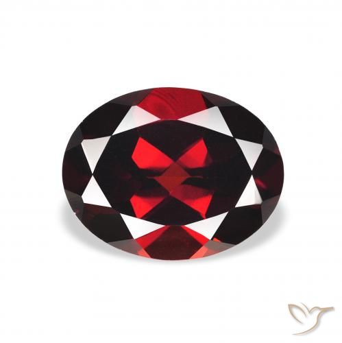 2.26ct Natural Rojo oscuro Granate almandino, Ovalada, VVS-VS