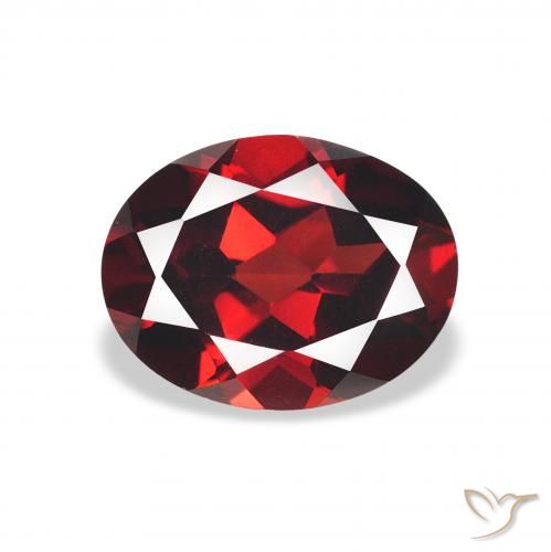 2.26ct Natural Rojo oscuro Granate almandino, Ovalada, VS