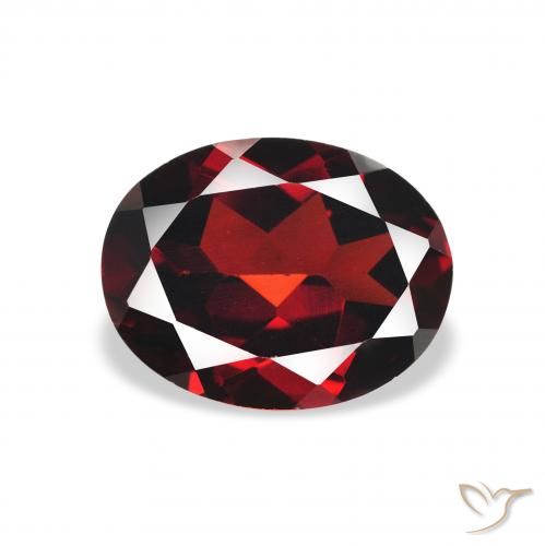 2.15ct Natural Rojo oscuro Granate almandino, Ovalada, VVS-VS