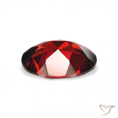 Granate almandino Rojo oscuro natural de 2.15 ct, Ovalada, VVS-VS