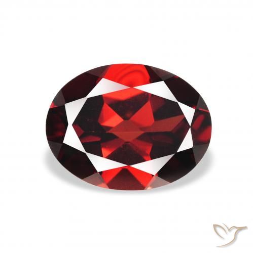 2.27ct Natural Rojo oscuro Granate almandino, Ovalada, VVS-VS