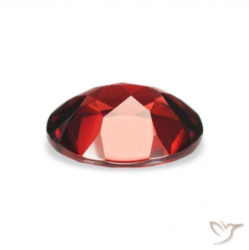 Granate almandino Rojo oscuro natural de 2.05 ct, Ovalada, VVS-VS