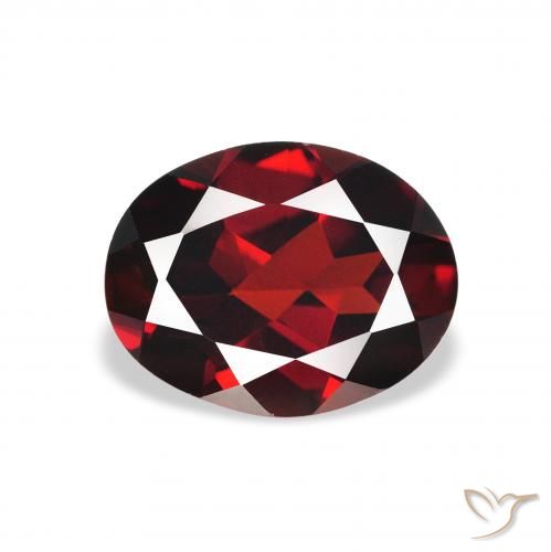 2.09ct Natural Rojo oscuro Granate almandino, Ovalada, VVS-VS