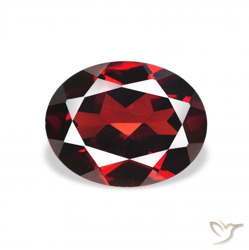 2.37ct Natural Rojo oscuro Granate almandino, Ovalada, VVS-VS