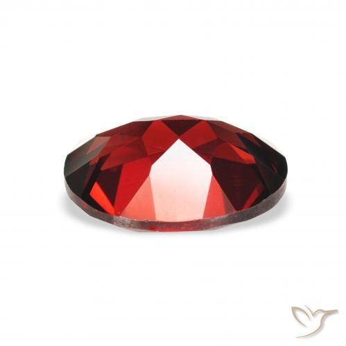 Granate almandino Rojo oscuro natural de 2.37 ct, Ovalada, VVS-VS