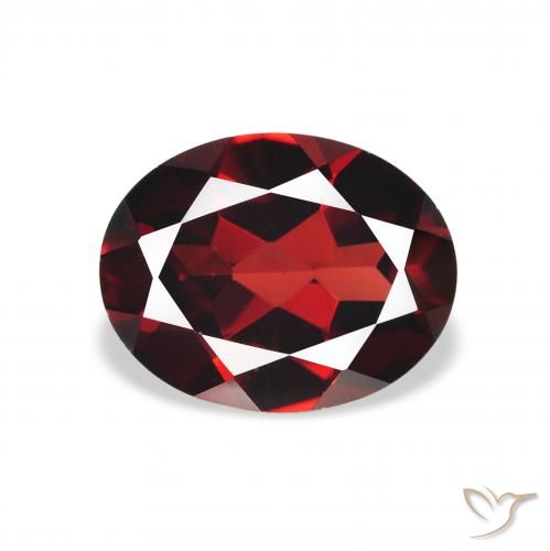 2.15ct Natural Rojo oscuro Granate almandino, Ovalada, VS