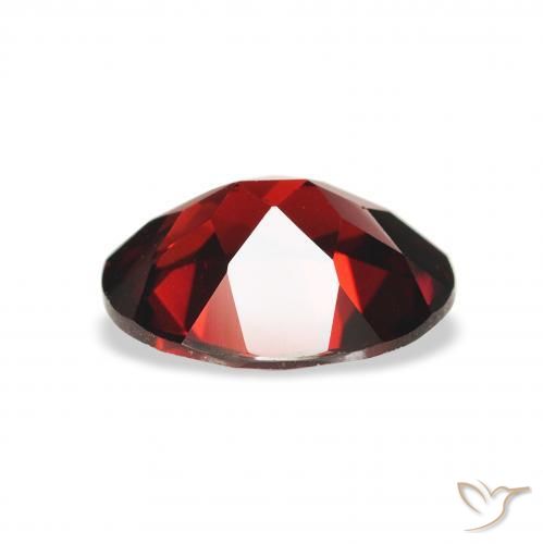 Granate almandino Rojo oscuro natural de 2.19 ct, Ovalada, VS