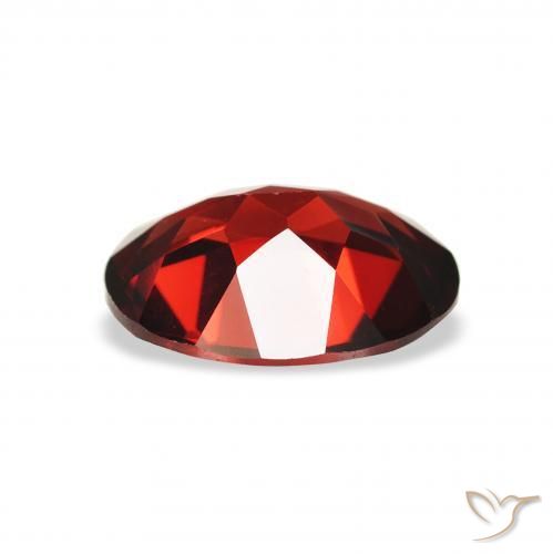 Granate almandino Rojo sangre intenso natural de 1.97 ct, Ovalada, VS