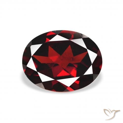 2.29ct Natural Rojo sangre intenso Granate almandino, Ovalada, VS