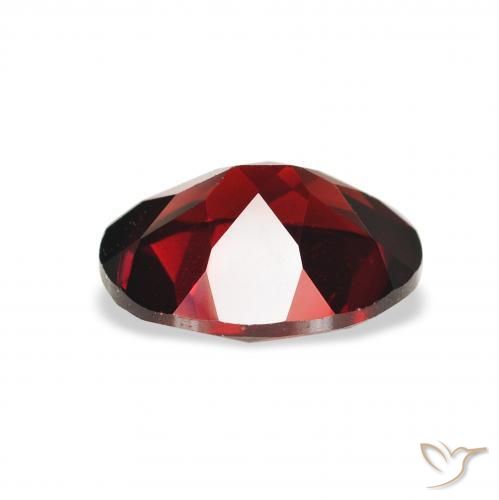 Granate almandino Rojo sangre intenso natural de 2.29 ct, Ovalada, VS
