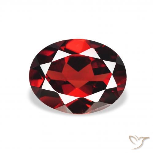 1.94ct Natural Rojo oscuro Granate almandino, Ovalada, VS