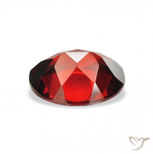 Granate almandino Rojo oscuro natural de 2.13 ct, Ovalada, VS