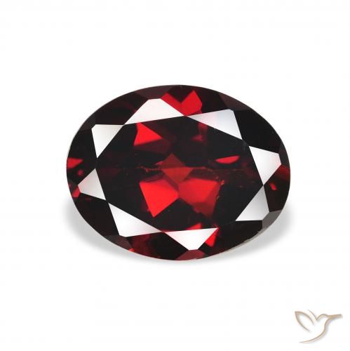2.16ct Natural Rojo oscuro Granate almandino, Ovalada, VS