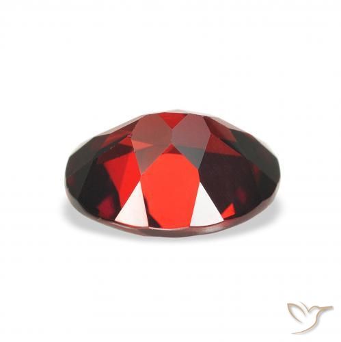 Granate almandino Rojo oscuro natural de 2.16 ct, Ovalada, VS