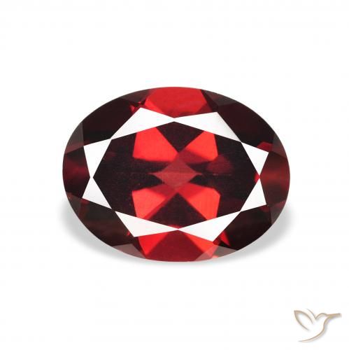 2.15ct Natural Rojo oscuro Granate almandino, Ovalada, VS