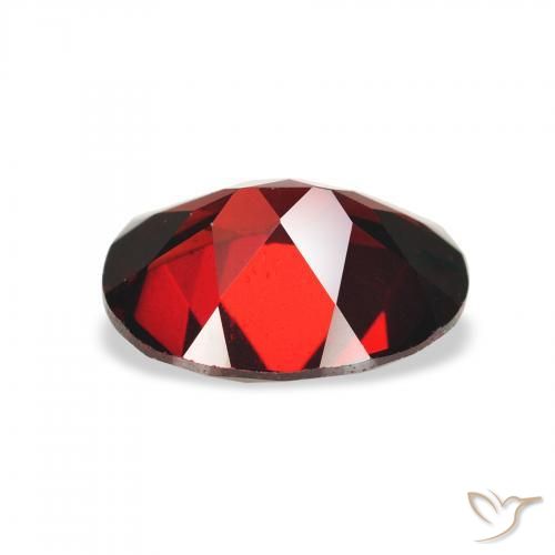 Granate almandino Rojo oscuro natural de 2.14 ct, Ovalada, VS