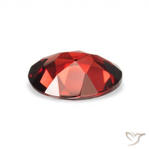 Granate almandino Rojo oscuro natural de 1.86 ct, Ovalada, VS