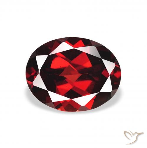 2.30ct Natural Rojo oscuro Granate almandino, Ovalada, VS