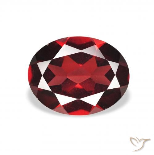 2.01ct Natural Rojo oscuro Granate almandino, Ovalada, VS