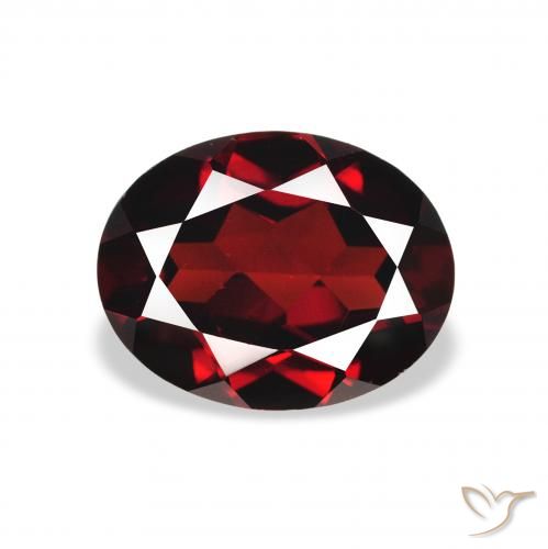 2.14ct Natural Rojo sangre intenso Granate almandino, Ovalada, VS