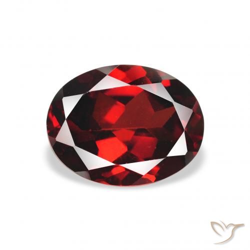 2.23ct Natural Rojo oscuro Granate almandino, Ovalada, VS
