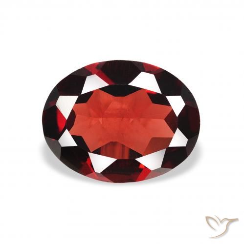 1.72ct Natural Rojo oscuro Granate almandino, Ovalada, VVS-VS