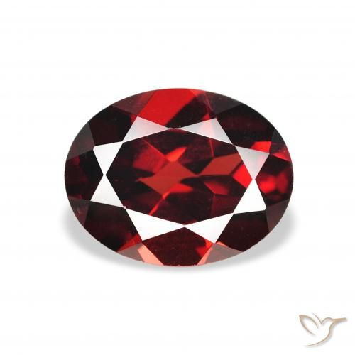 2.15ct Natural Rojo oscuro Granate almandino, Ovalada, VVS-VS
