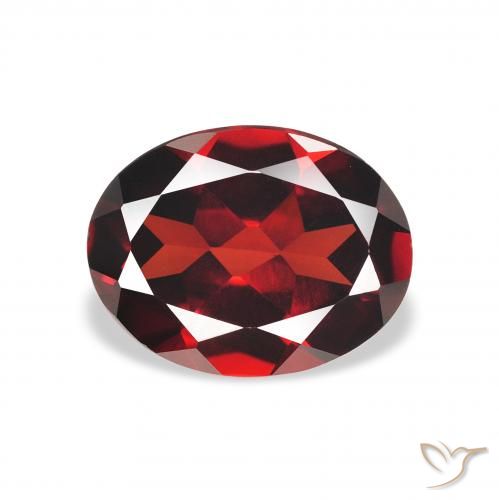 2.12ct Natural Rojo oscuro Granate almandino, Ovalada, VVS-VS