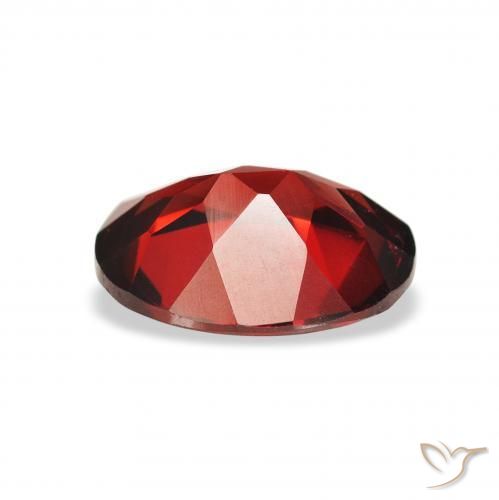 Granate almandino Rojo oscuro natural de 2.12 ct, Ovalada, VVS-VS