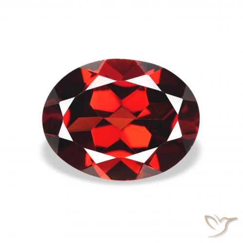 2.06ct Natural Rojo oscuro Granate almandino, Ovalada, VVS-VS