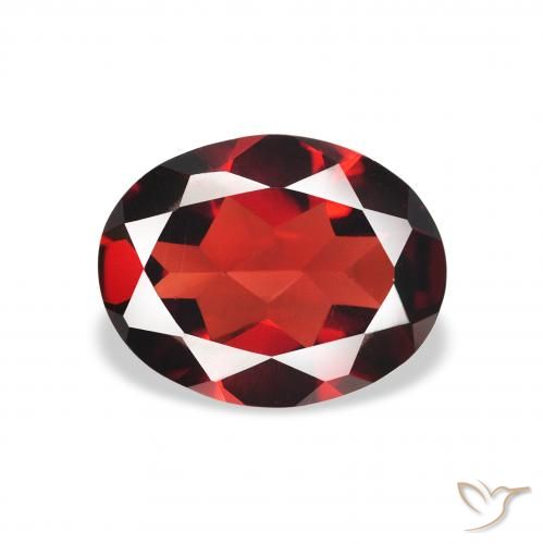 1.79ct Natural Rojo oscuro Granate almandino, Ovalada, VVS-VS