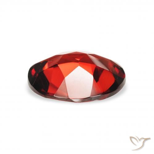 Granate almandino Rojo oscuro natural de 1.79 ct, Ovalada, VVS-VS