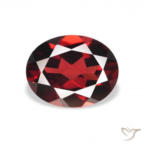 2.12ct Natural Rojo oscuro Granate almandino, Ovalada, VVS-VS