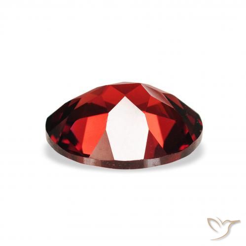 Granate almandino Rojo oscuro natural de 2.12 ct, Ovalada, VVS-VS