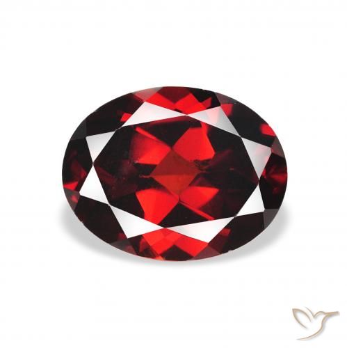 2.23ct Natural Rojo oscuro Granate almandino, Ovalada, VVS-VS