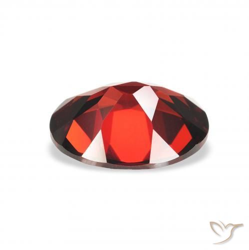 Granate almandino Rojo oscuro natural de 1.99 ct, Ovalada, VVS-VS