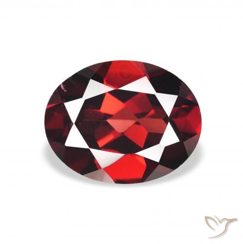 2.19ct Natural Rojo oscuro Granate almandino, Ovalada, VS