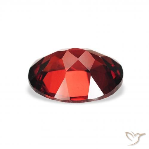 Granate almandino Rojo oscuro natural de 2.19 ct, Ovalada, VS