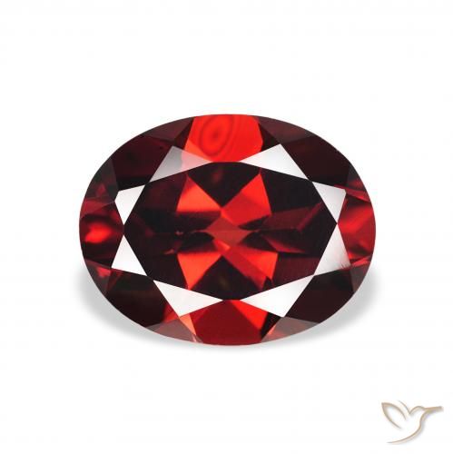 2.21ct Natural Rojo oscuro Granate almandino, Ovalada, VS
