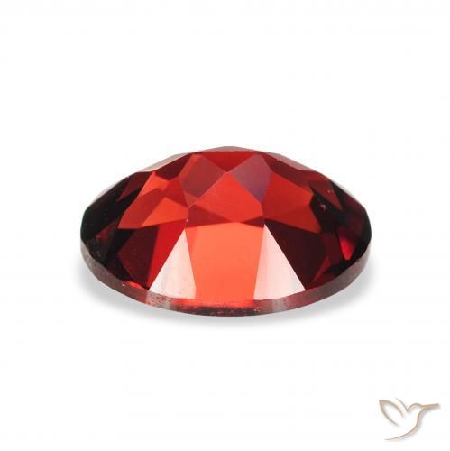 Granate almandino Rojo oscuro natural de 2.44 ct, Ovalada, VS
