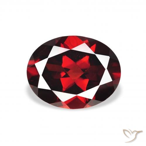 2.23ct Natural Rojo oscuro Granate almandino, Ovalada, VVS-VS