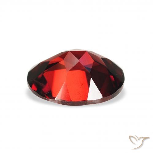 Granate almandino Rojo oscuro natural de 2.23 ct, Ovalada, VVS-VS